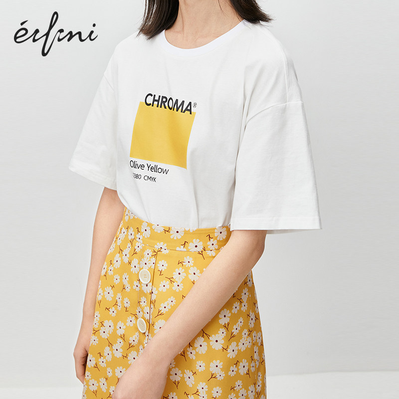 伊芙丽短袖2020年新款秋季ins t恤 伊芙丽旗舰T恤