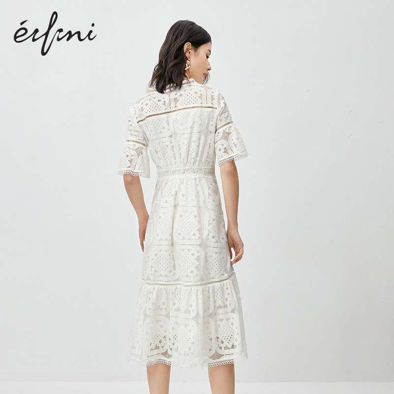 伊芙丽2020新款显瘦可盐可甜连衣裙 伊芙丽旗舰连衣裙