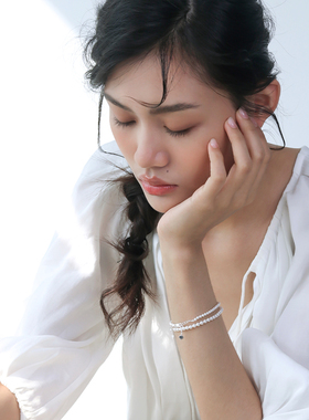 温柔风进口施家珍珠手链手串