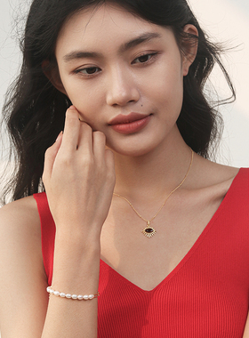 天然珍珠轻奢纯银手链