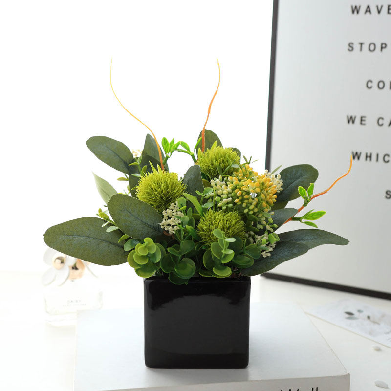 仿真绿植物盆栽摆件客厅餐桌面卧室内塑料假花套装饰品摆设小盆景,淘宝优惠券,粉丝福利购,淘宝优惠卷