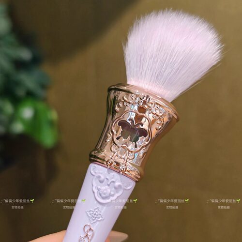 【蝴蝶云肩】花知晓点彩刷羊毛柔软斜坡型化妆腮红刷子白藤紫月白 - 图2