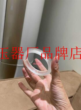 翡翠色轻奢冰种白月光玉髓手镯高端荔枝冻玛瑙美人镯时尚百搭女款