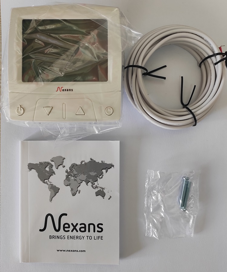 耐克森温控器 Nexans品牌电地暖温控器 CDFR003电暖开关面板-图1