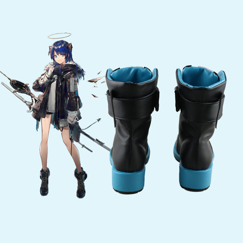 明日方舟 莫斯提马cos鞋定制 动漫Cosplay女靴持看图制作 - 图1