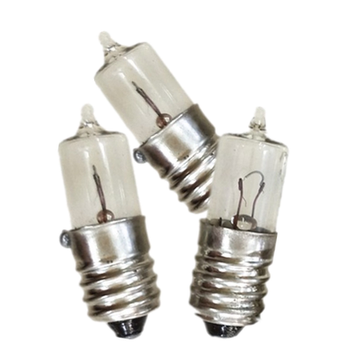 手电筒灯泡尖头聚光灯泡E10 2.8V6V8V12V0.7A0.85A8W小螺口卤素泡 - 图2