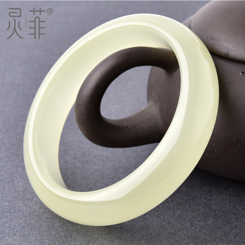 灵菲冰种釉玉手镯女高透蛇纹石辽宁岫岩天然玉石宽细镯子秀玉岫玉 灵菲冰种釉玉手镯女高透蛇纹石辽宁岫岩天然玉石宽细镯子秀玉岫玉