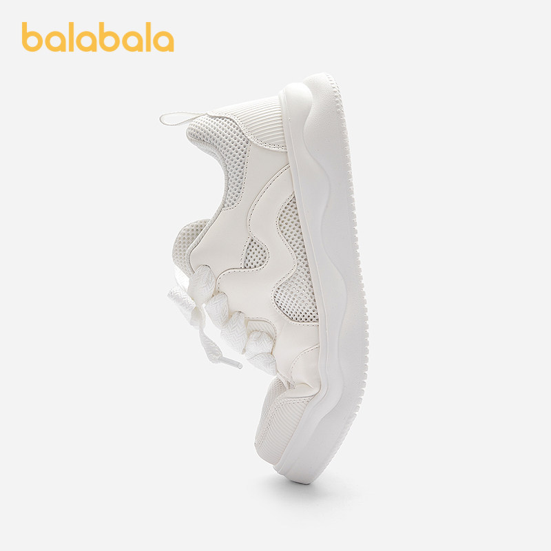 巴拉巴拉童鞋儿童板鞋女童低帮透气小白鞋透气百搭2025夏季潮鞋子,淘宝优惠券,粉丝福利购,淘宝优惠卷