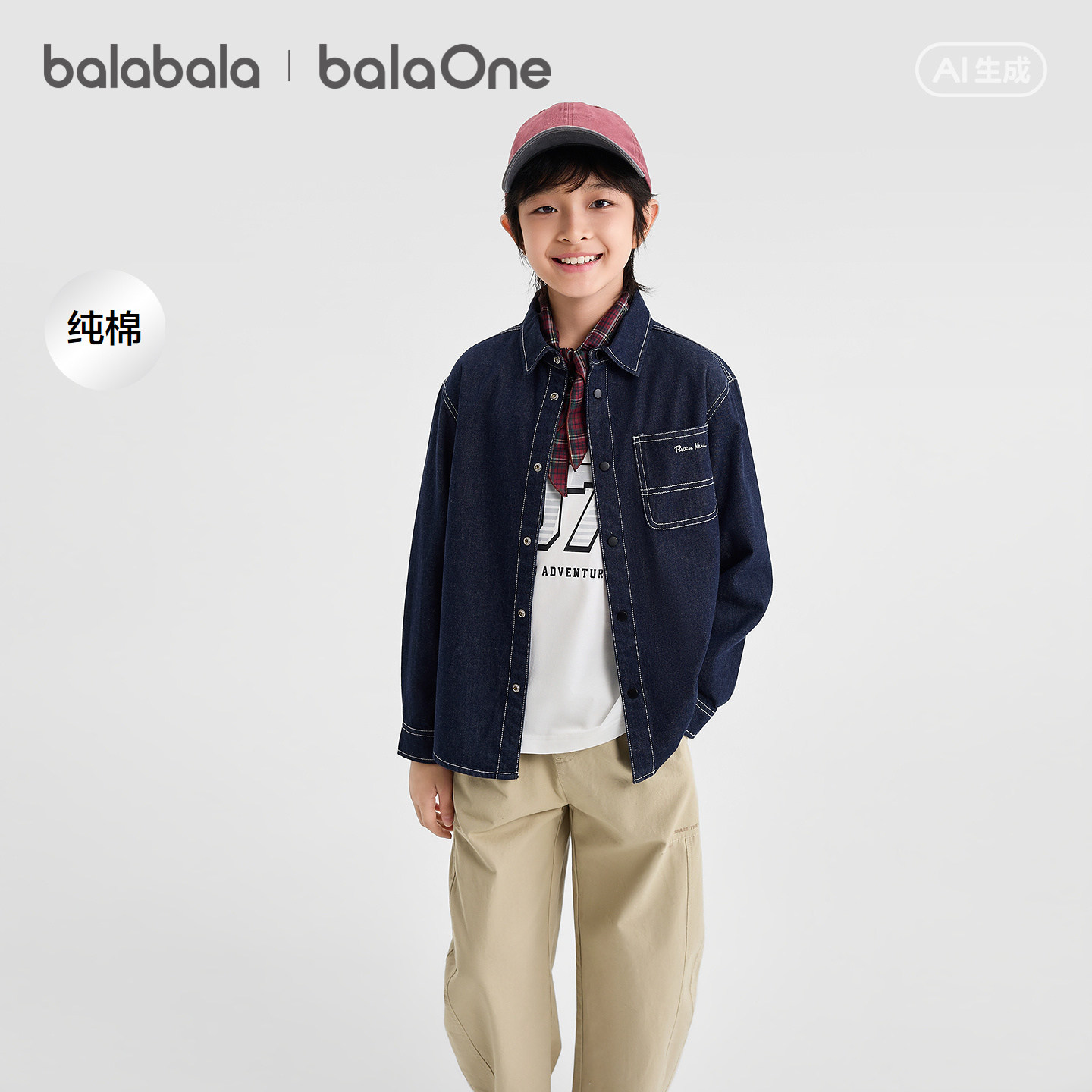 Bala BalaOne denim shirt pure cotton