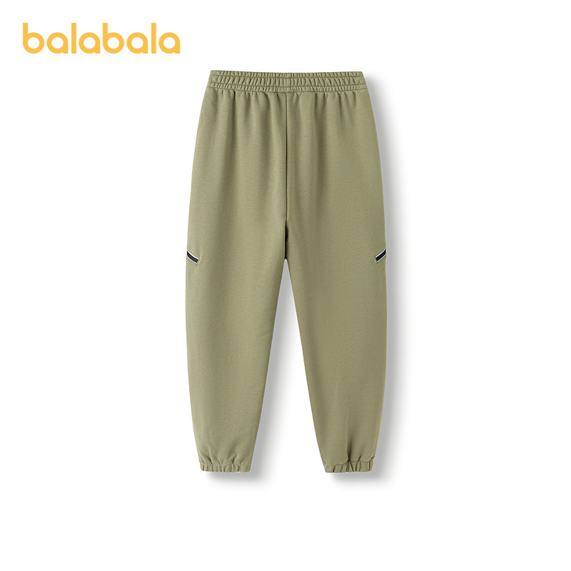 巴拉巴拉童装儿童裤子男童长裤2025秋新款宽松束脚裤运动裤洋气潮,淘宝优惠券,粉丝福利购,淘宝优惠卷