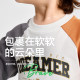 Camiseta Balabala de manga larga para niños y niñas, tops de puro algodón.