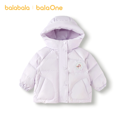 巴拉巴拉羽绒服迪士尼甜美风外套