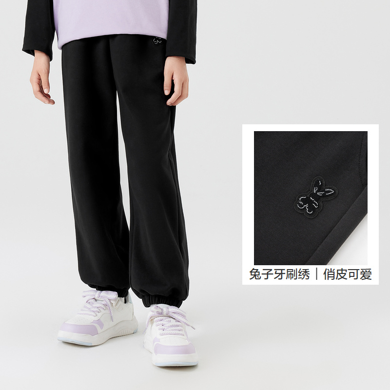 巴拉巴拉童装儿童裤子女童新款春秋束脚裤宽松长裤洋气百搭甜休闲