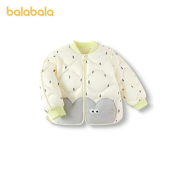 巴拉巴拉童装婴儿轻薄羽绒服女宝宝外套男童2025新款冬装外套上衣