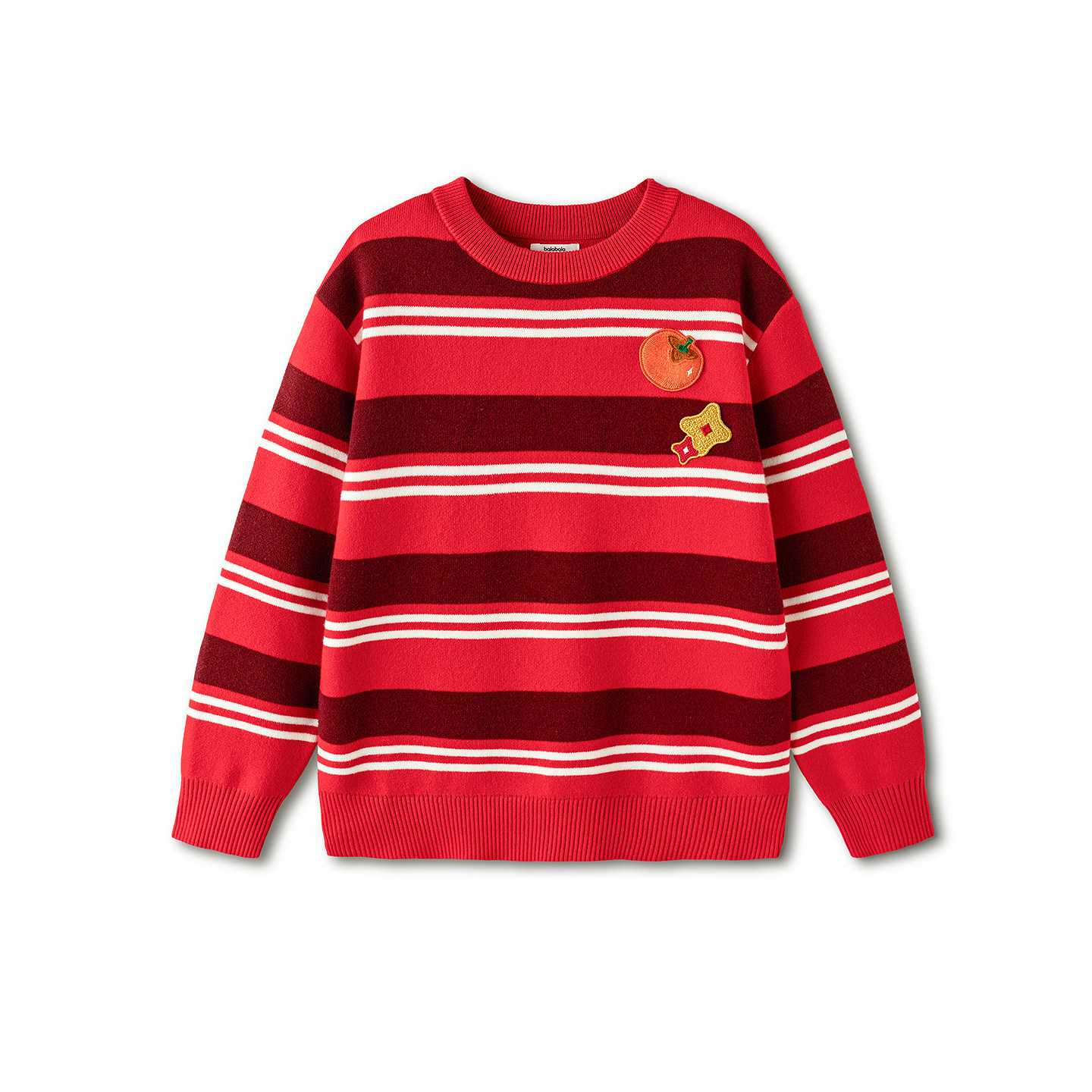 巴拉巴拉童装儿童毛衣男女童2026新款秋冬装条纹针织衫红色拜年服,淘宝优惠券,粉丝福利购,淘宝优惠卷
