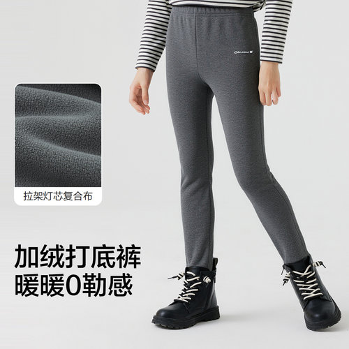 巴拉巴拉童装儿童打底裤女童秋冬加绒保暖长裤印花紧身裤舒适百搭 - 图2
