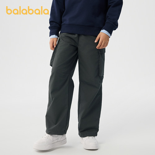 巴拉巴拉童装儿童裤子男童长裤女童春秋宽松工装裤百搭时尚户外 - 图1