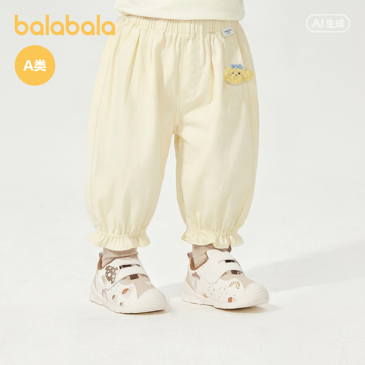 【商场同款】巴拉巴拉童装宝宝裤子女童休闲裤婴儿长裤2026新款萌,淘宝优惠券,粉丝福利购,淘宝优惠卷