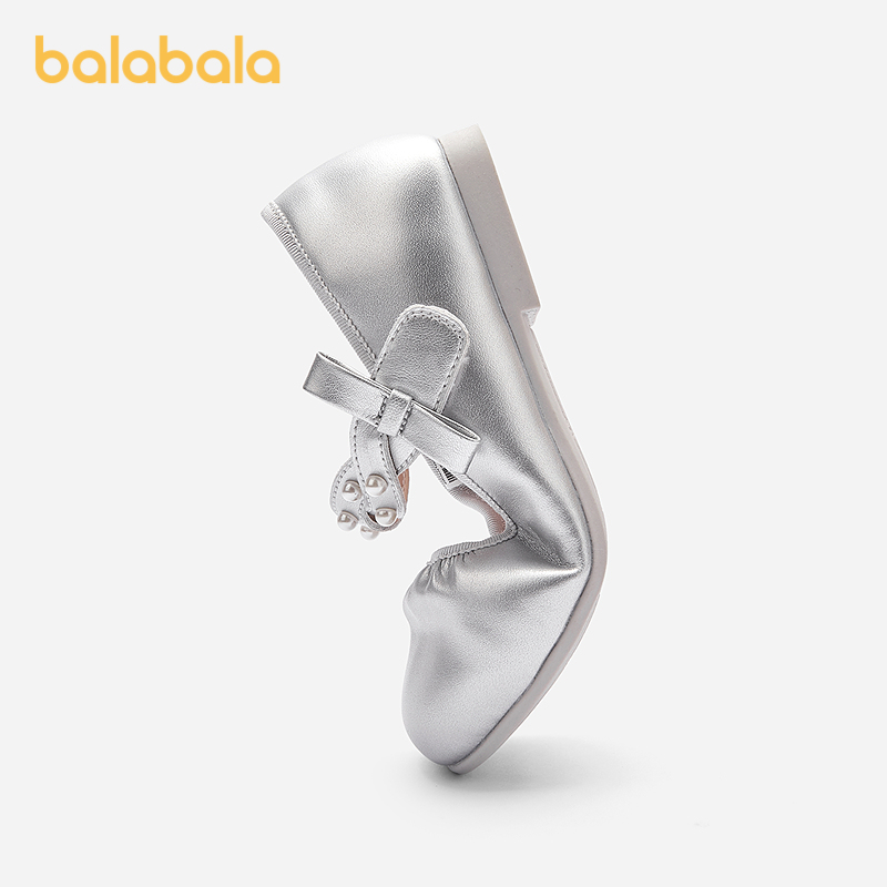 巴拉巴拉童鞋女童公主鞋2025新春秋儿童表演鞋小皮鞋皮鞋甜美鞋子 - 图1