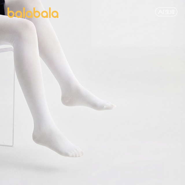 Balabala pantyhose ເດັກຍິງເຕັ້ນລໍາ socks ສອງຊອງ