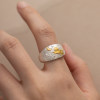 Civet under the Moon pure silver pure handmade small fresh ring about 10g