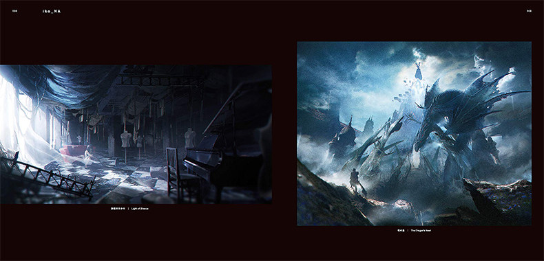 现货日本原版 Mysterious Scenes from a Dark Fantasy World来自黑暗世界的怪异场景背景插画系列第4本 ...