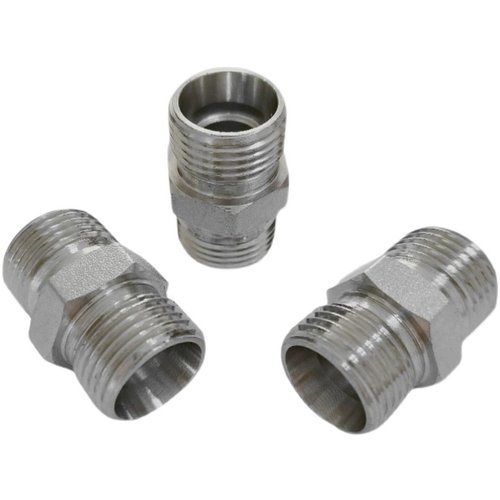 伊顿标准液压油管接头双对丝接钢管外螺纹H型24度锥直通连接1C/1D - 图3