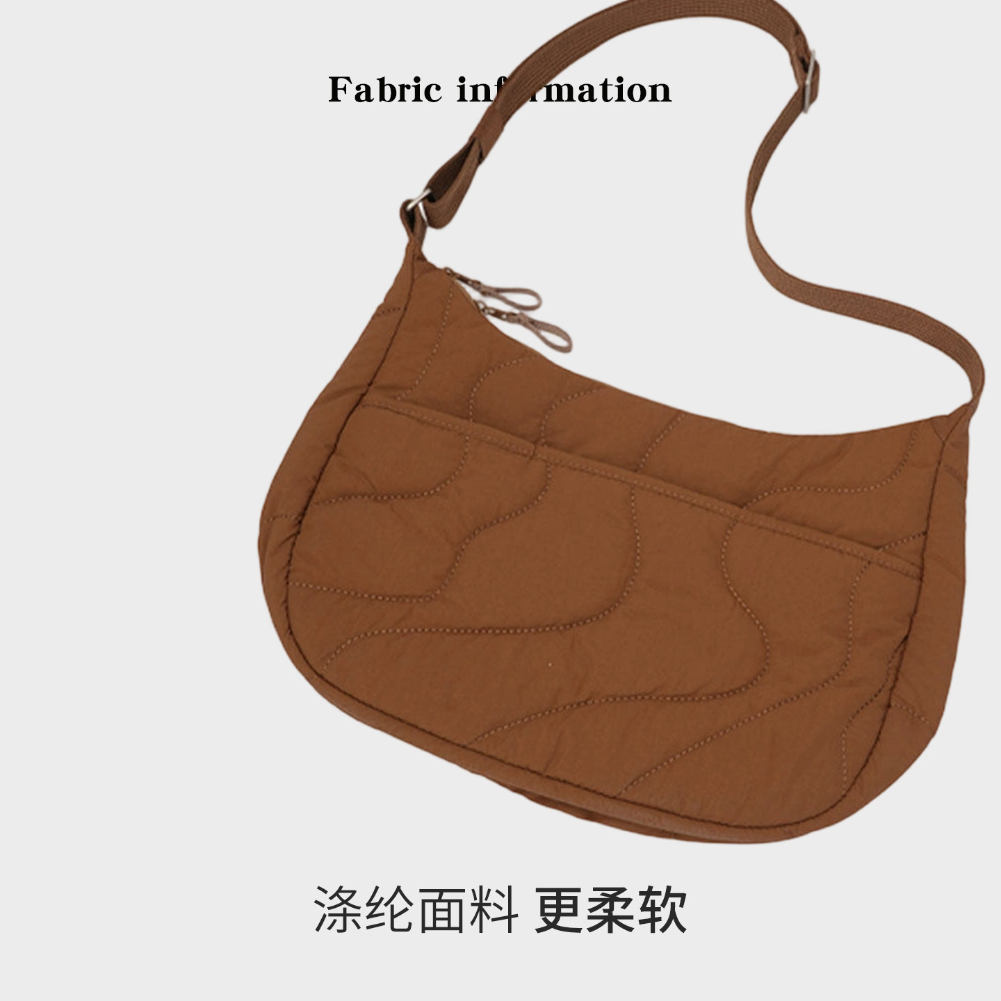 CKKUI 韩系栗子风夹棉包包2026新款手提包慵懒风通勤单肩包斜跨包,淘宝优惠券,粉丝福利购,淘宝优惠卷