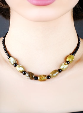 美拉德玛瑙遮疤锁骨链百搭不变色