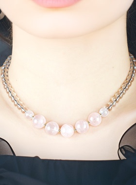 锦瑟原创首饰白水晶项链