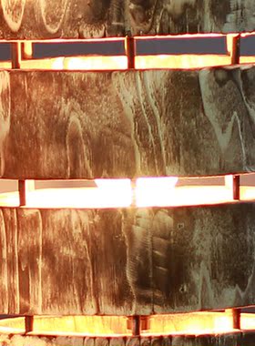 手工制作工艺木质长桶型家居民宿装饰灯具