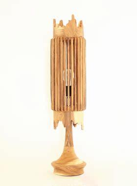 厂家销售原创手工制作胡桃木落地灯民宿咖啡馆酒店用工艺装饰灯具