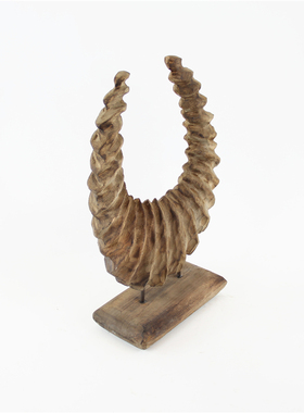 吉祥欧式风招财木质玄关民宿摆件