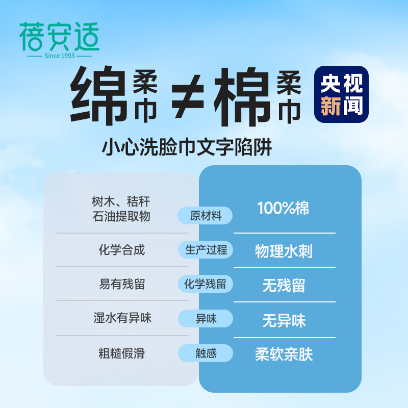 蓓安适洗脸巾一次性纯棉官方旗舰店正品加大加厚家用壁挂式擦脸巾