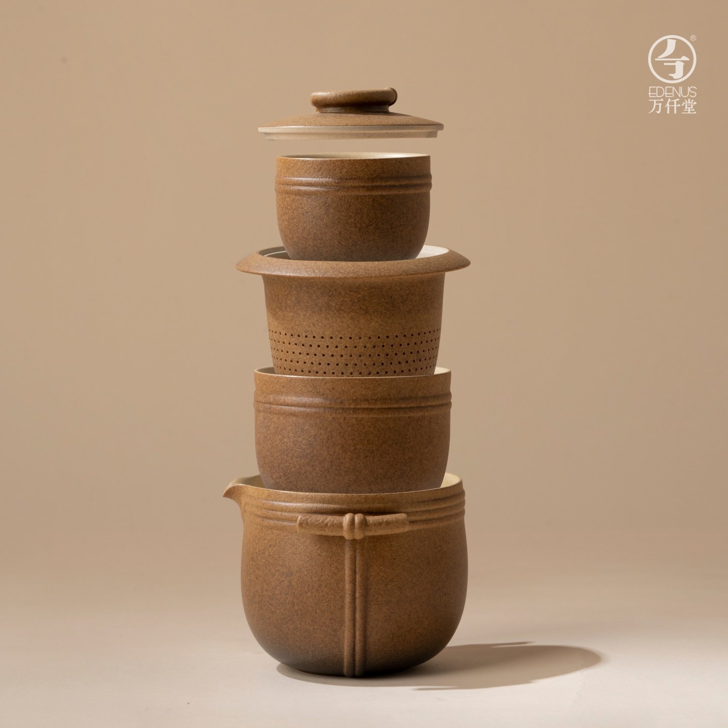 万仟堂旅行快客杯茶杯功夫茶具套装一人户外便携泡茶壶汉风茗器,淘宝优惠券,粉丝福利购,淘宝优惠卷