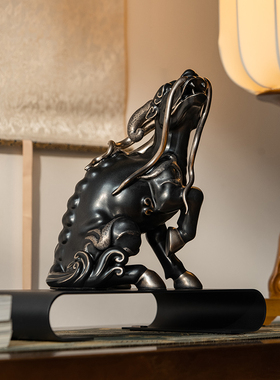 万仟堂陶瓷国风摆件送瑞麒麟