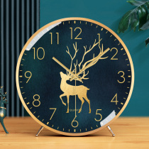 Seat bell desk clock desktop clock drawing room for home desktop Chinese style modern sitting clock simple pendulum clock pendulum piece