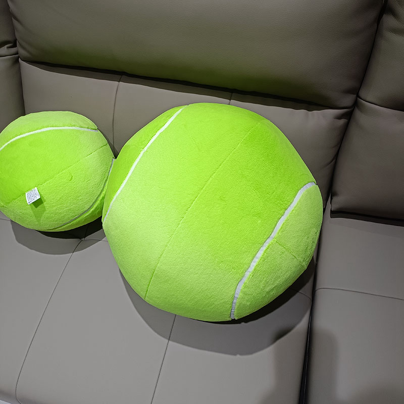 创意仿真篮球网球排球毛绒玩具客厅沙发球形抱枕靠垫体育球类礼物 - 图1