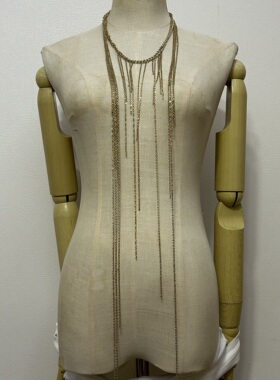 秋冬款超长款项链欧美外贸尾货身体链腰链