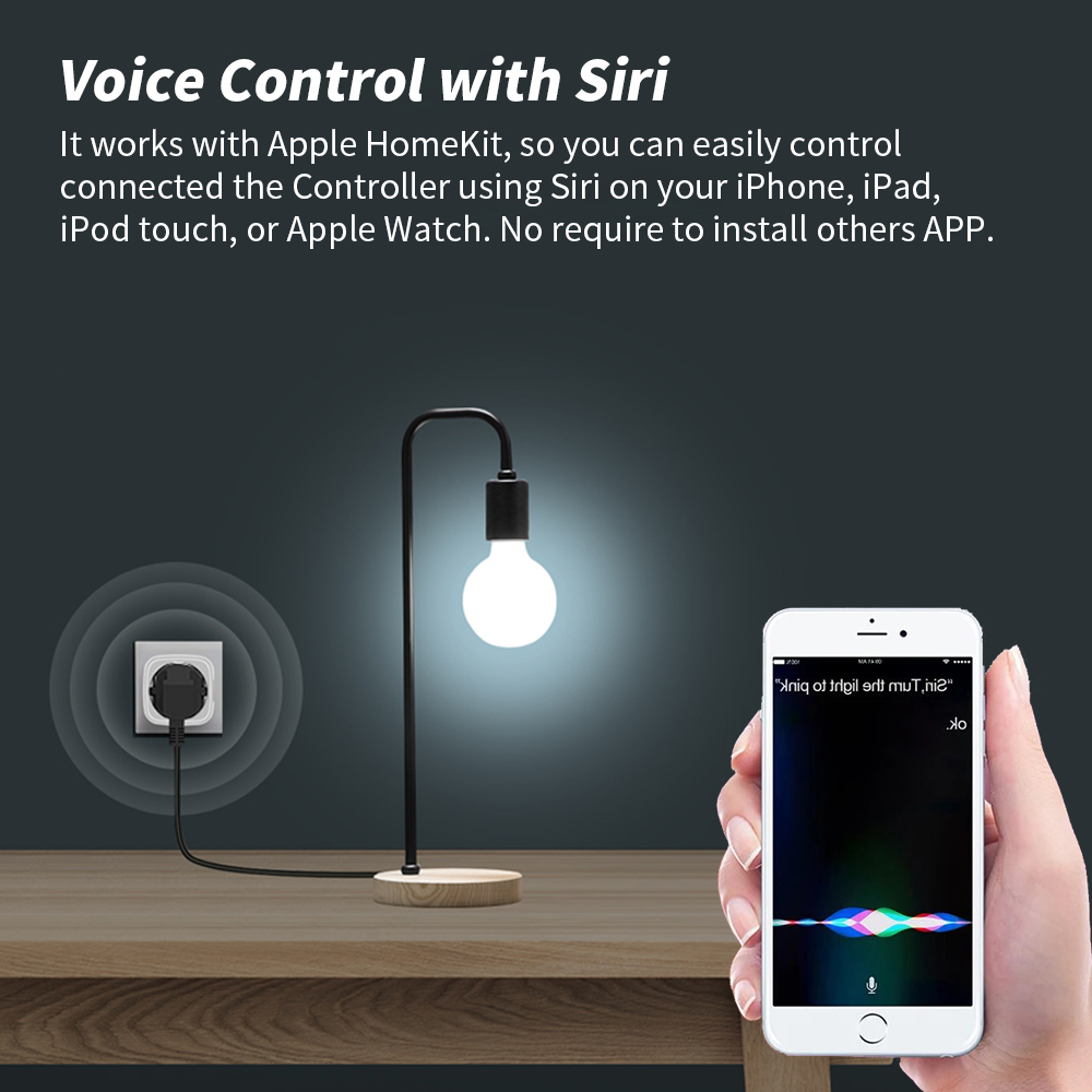 Homekit美规插座扫码直联天猫小爱Siri语音远程定时电量计量10A - 图2