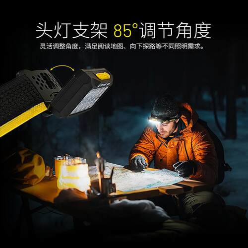 NITECORE奈特科尔头灯HU2000夜间工作轻量化头灯款超亮高亮分体式 - 图1