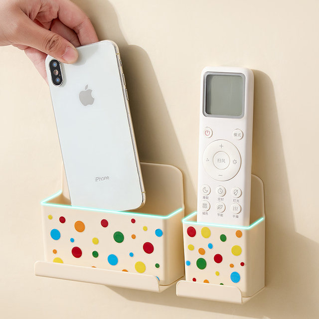 Air conditioning TV remote control storage box wall hanging rack mobile storage rack storage rack box wall hanging rack