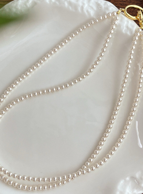 baby珍珠项链女多层轻奢小众设计高级感时尚款颈链三层叠戴锁骨链