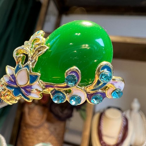 古典风 唯美景泰蓝发簪简约女汉服配饰发饰新中式簪子 - 图3