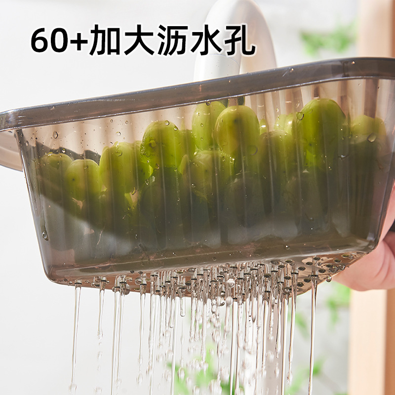 厨房天鹅水槽三角沥水篮水龙头置物架洗碗洗菜池水池滤水收纳挂篮 - 图1