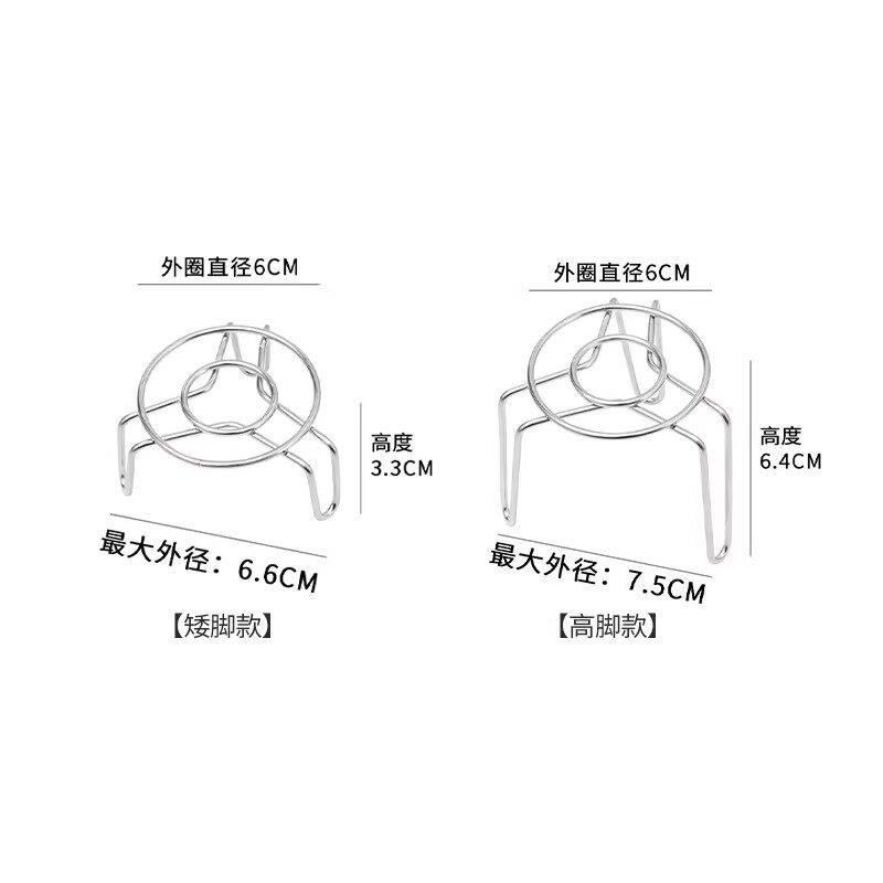 不锈钢超迷你蒸架小号隔水三角矮低脚小锅炖盅小型电饭锅蒸笼支架,淘宝优惠券,粉丝福利购,淘宝优惠卷
