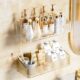 Bathroom storage rack wall-mounted storage