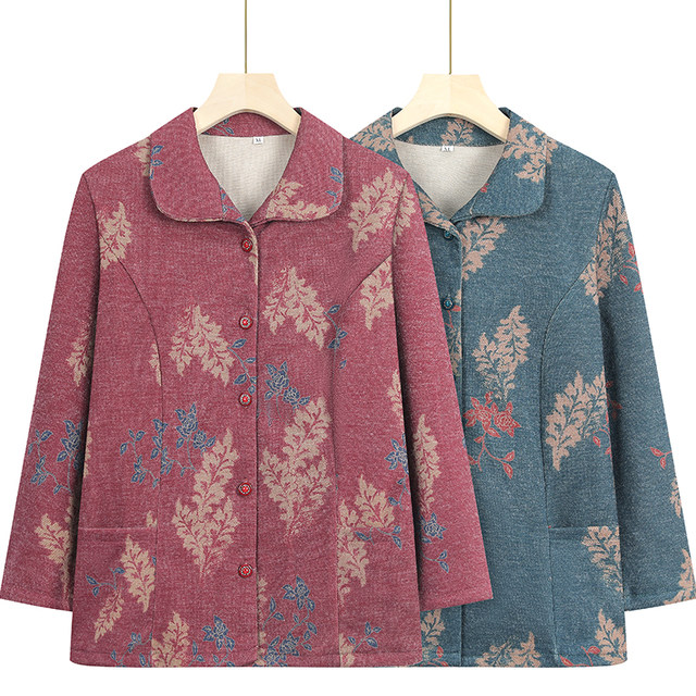 Seniors' shirts, grandma's spring and autumn thin coats