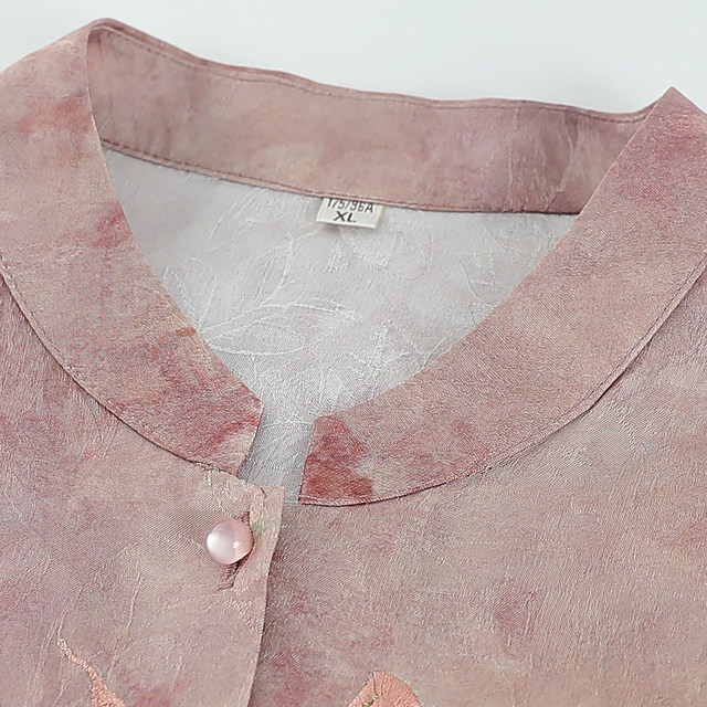 Middle-aged and elderly summer women's grandma clothes Chinese style shirts