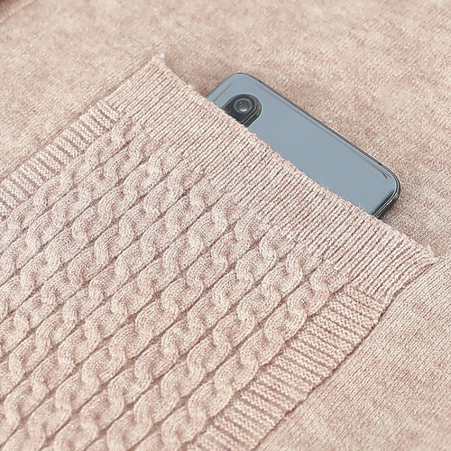 中老年人女奶奶装冬装加绒加厚妈妈针织衫毛衣老太太开衫秋冬外套 - 图2